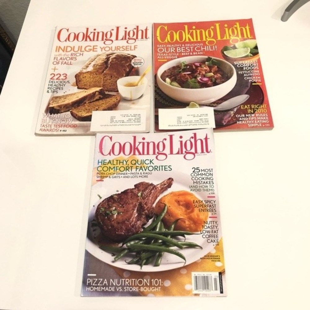 Cooking Light Magazine Set of 3